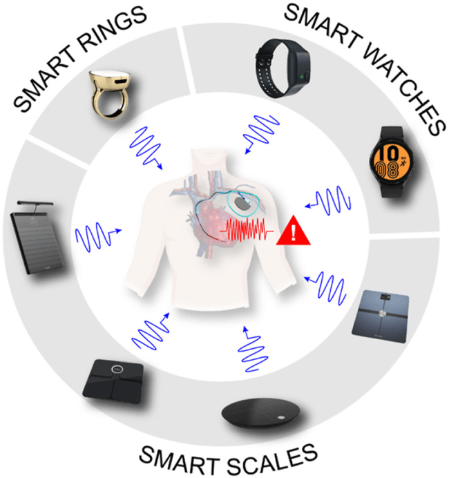 Smart scales, smart watches, and smart rings with bioimpedance technology were found to potentially interfere with cardiac implantable electronic devices, according to a safety evaluation.