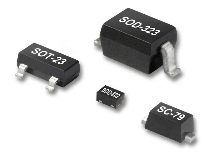 SMP1321 series PIN diodes for 10 MHz to 10 GHz switch applications with low capacitance and resistance, available in SC-79, SOT-23, SOD-882, and SOD-323 packages.
