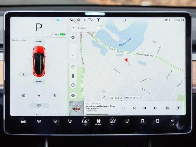 tesla infotainment system