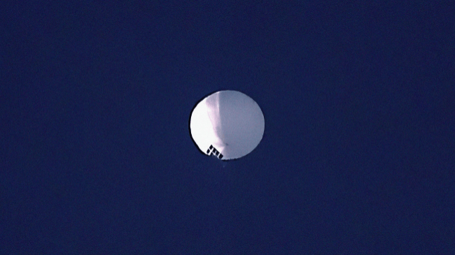 Chinese Surveillance Balloons Seen From Ground