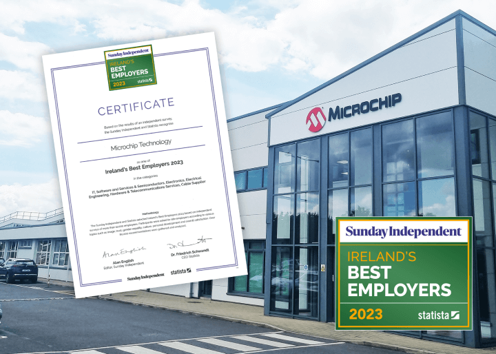 Microchip Technology Leaps Up Ireland’s 2023 Best Employers League Table