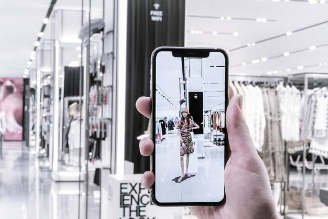 zara sugmented reality app