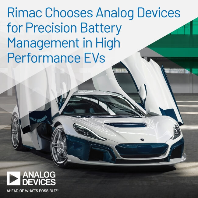 rimac chooses ADI battery management