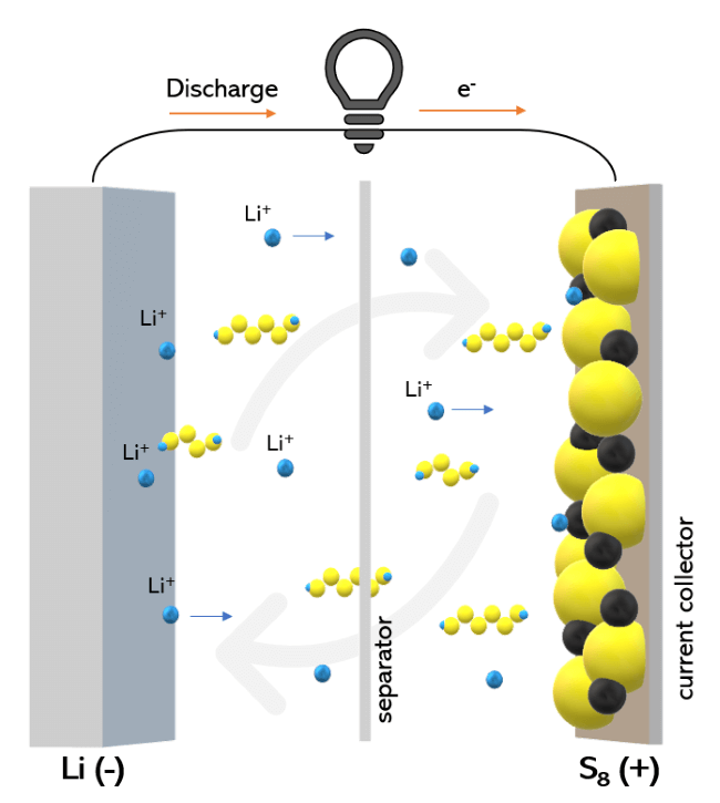 lithium-sulfur battery and shuttle effect