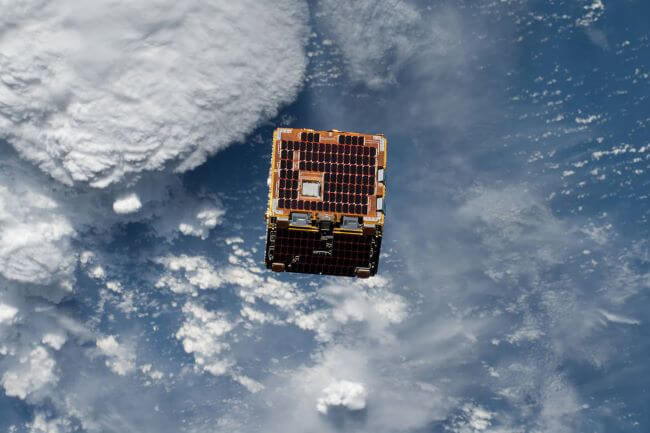 cubesat orbiting earth