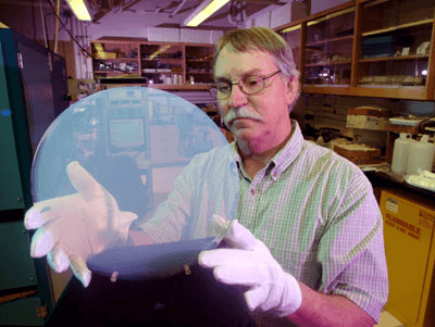Dr. Joe H. Satcher, Jr. from Lawrence Livermore is managing a silica aerogel sphere of significant size