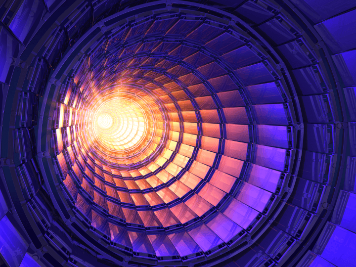 Inside the collider or tunnel
