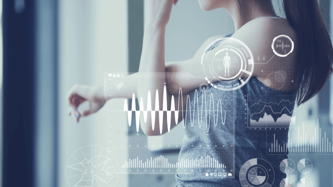 Health care technology concept. Vital sign sensing