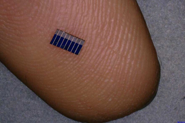 embedded mini solar cells