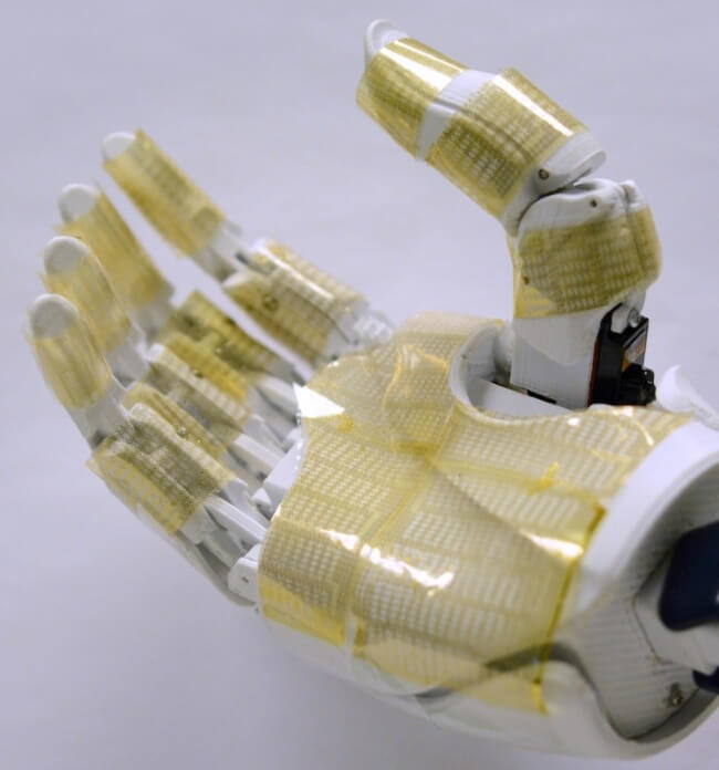 robotic hand and artificial skin